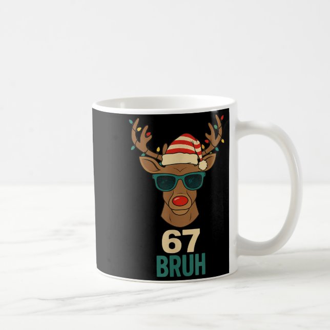 Christmas 67 Meme Design Funny Six Seven Hands 6 7 Kaffemugg (Höger)