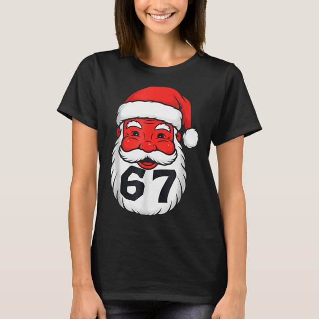 Christmas 67 Meme Design Funny Six Seven Hands 6 7 T Shirt (Framsida)