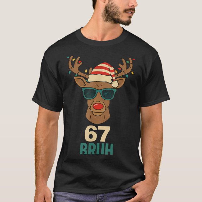 Christmas 67 Meme Design Funny Six Seven Hands 6 7 T Shirt (Framsida)