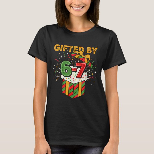 Christmas 67 Meme Design Funny Six Seven Hands 6 7 T Shirt (Framsida)