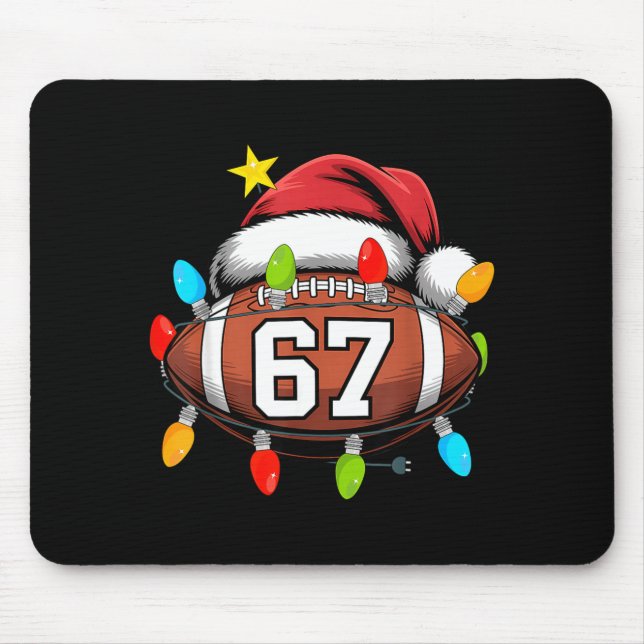 Christmas 67 Meme Football Santa Hat Funny Xmas Bo Musmatta (Framsidan)