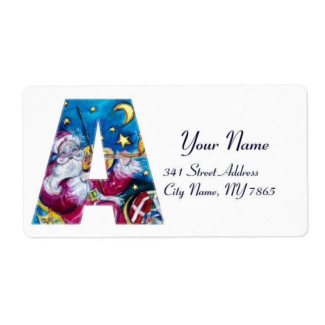 CHRISTMAS A BREV / INSPIRED SANTA MONOGRAM FRAKTSEDEL (Framsidan)