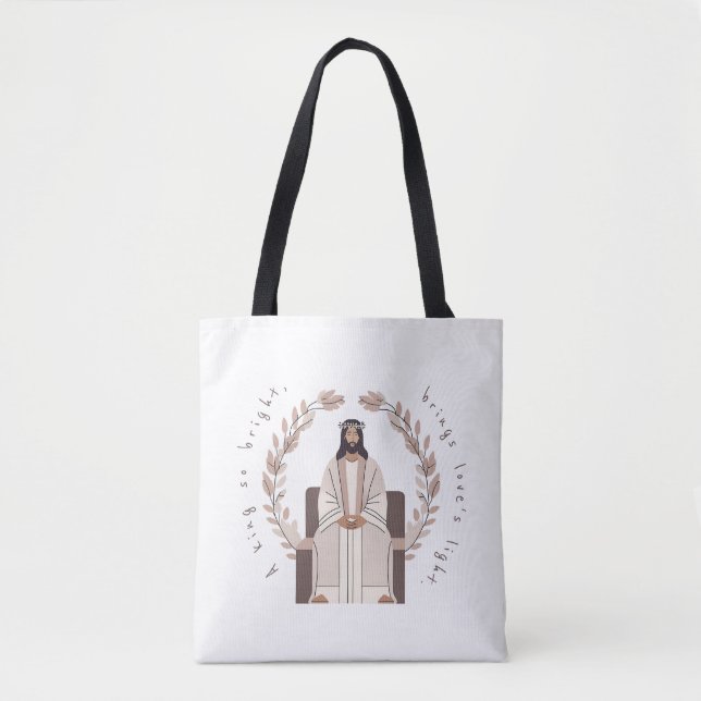 Christmas | A King So Bright | Jesus | Neutrals  Tygkasse (Framsida)