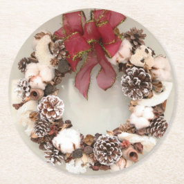 Christmas A Underlägg Papper Rund