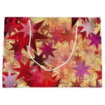 CHRISTMAS Abstrakt Red Rosa Burgundy Stars