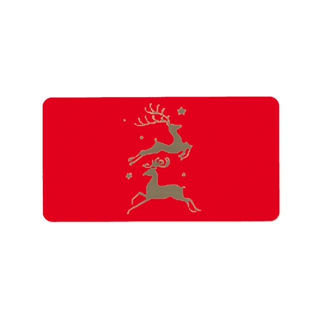 CHRISTMAS ADRESSETIKETTER SÄSONG HÄLSNING (Framsidan)