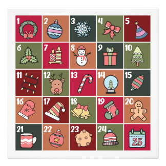 CHRISTMAS ADVENT CALENDAR 2023 POSTER