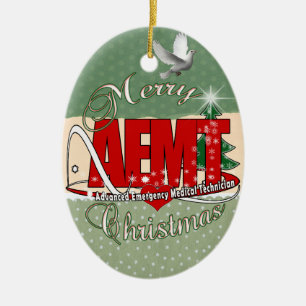 CHRISTMAS AEMT Advanced Akut Medical Tech Julgransprydnad Keramik