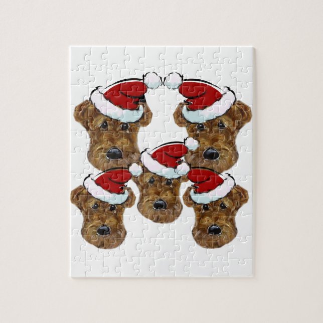 CHRISTMAS AIREDALES PUSSEL (Vertikal)