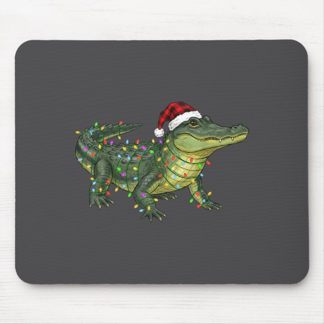 Christmas Alligator Holiday Reptile Funny Festive  Musmatta (Framsidan)