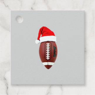 Christmas American Football Ball Santa Hat (3) Gåvor Etiketter