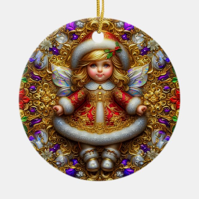 CHRISTMAS ~ Angel 1800 ~ Julgransprydnad Keramik (Framsidan)