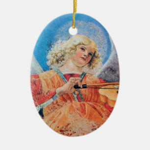 CHRISTMAS ANGEL Blue Sapphire Julgransprydnad Keramik