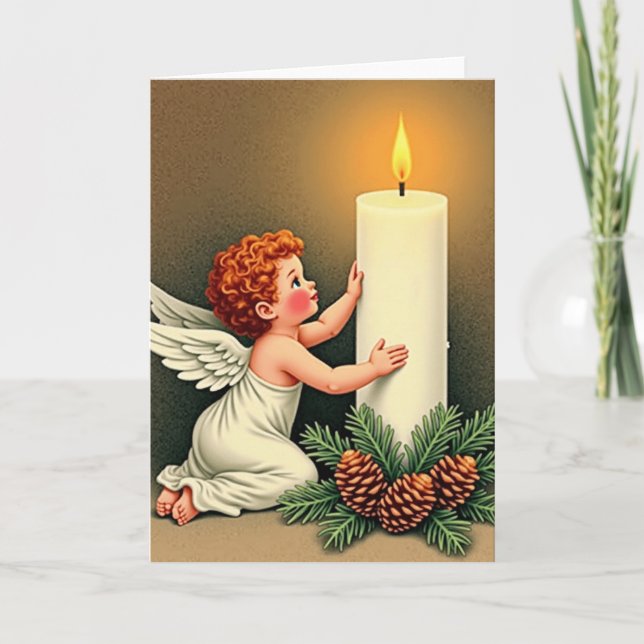 Christmas Angel Light Card Kort (Framsida)