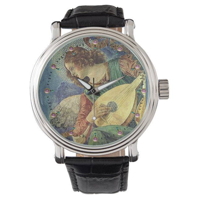 CHRISTMAS ANGEL SKAPAR MUSIC / ROSA AMETYST GEMS ARMBANDSUR (Framsida)