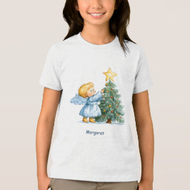 Christmas Angel Sweet and Heartfelt Personalize T Shirt