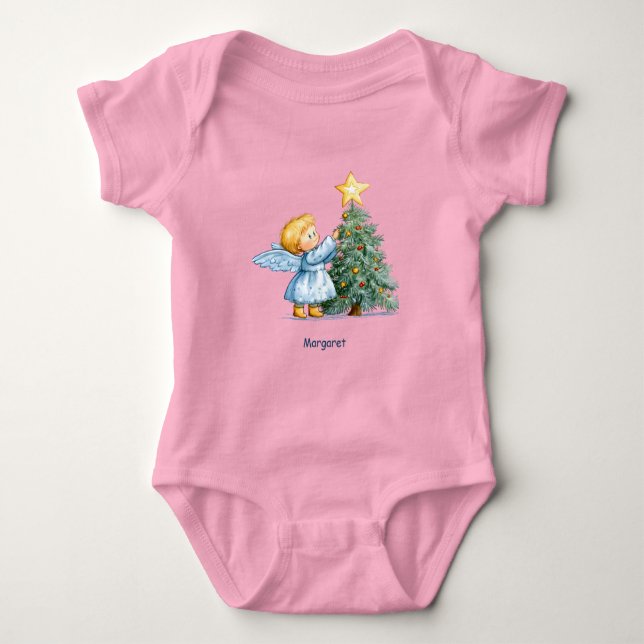 Christmas Angel Sweet and Heartfelt Personalize T Shirt (Framsida)