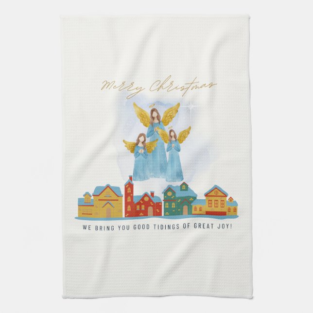 Christmas Angels Bring Joy and Tidings Home Decor! Kökshandduk (Vertikal)