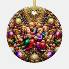 CHRISTMAS ~ Änglar 1800 ~ Julgransprydnad Keramik