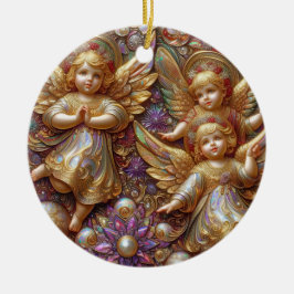 CHRISTMAS ~ Änglar 1800 ~ Julgransprydnad Keramik