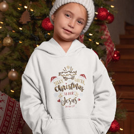 CHRISTMAS ÄR FÖR JESUS Cute Christian Girl T Shirt