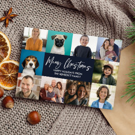 CHRISTMAS ÅR IN REVIEW 10 PHOTOS BLUE GRÄS JULKORT