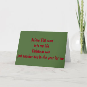 CHRISTMAS ÄR INTE BARA MERRY PÅ GRUND AV "DU" HELGKORT
