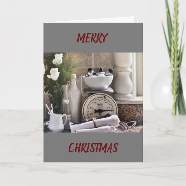 CHRISTMAS ÄR TID FÖR TÄNKA AV "DU" KORT (Framsida)