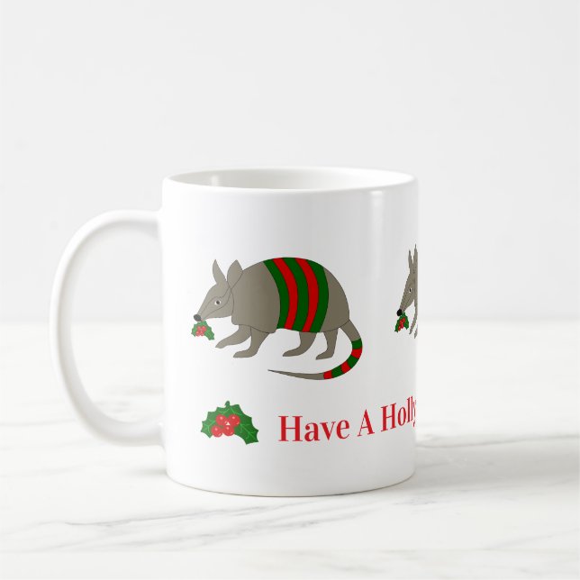 Christmas Armadillo Mug Kaffemugg (Vänster)