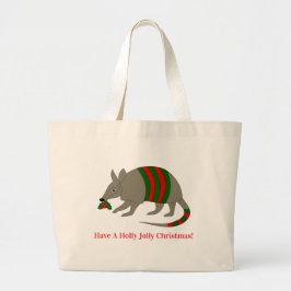 Christmas Armadillo Tote Bag Jumbo Tygkasse