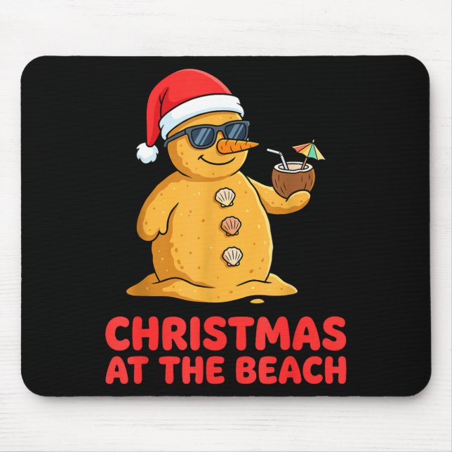 Christmas At The Beach Shirt Funny Sandman Trocal  Musmatta (Framsidan)