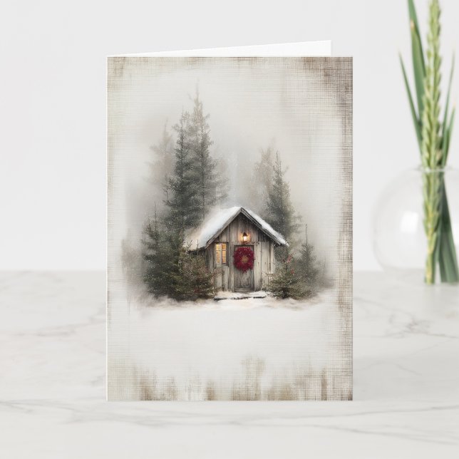 Christmas at the Cabin Helgkort (Framsida)