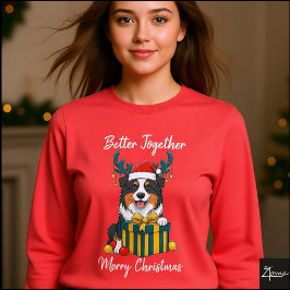 Christmas Aussie Dog Reindeer Gift Graphic T Shirt