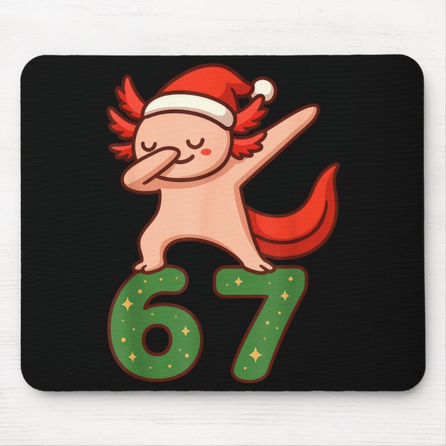 Christmas Axolotl Dabbing 67 Meme Six Seven Funny  Musmatta (Framsidan)
