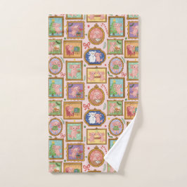 Christmas axolotl hand towel