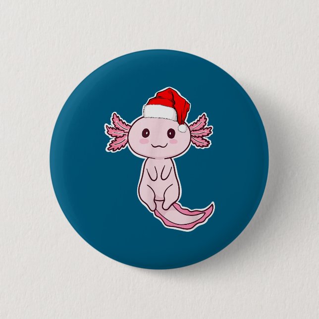 Christmas Axolotl  Knapp (Framsida)