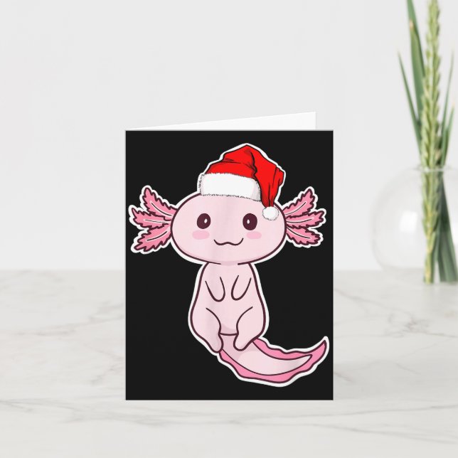 Christmas Axolotl  Kort (Framsida)