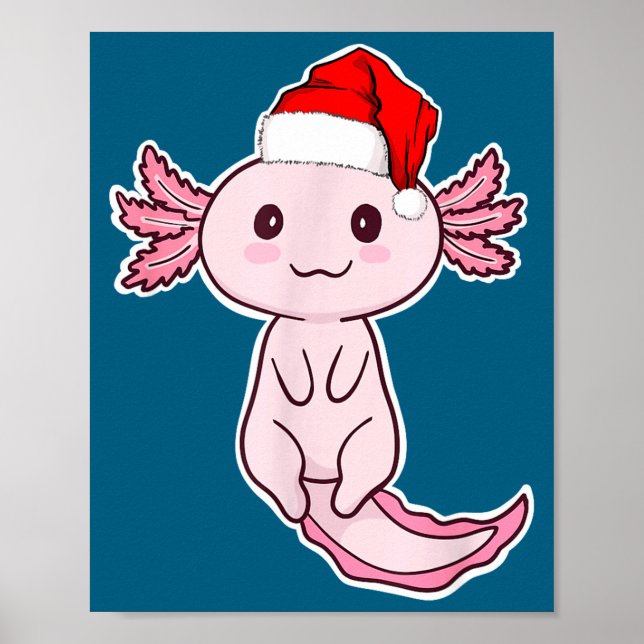 Christmas Axolotl  Poster (Framsidan)