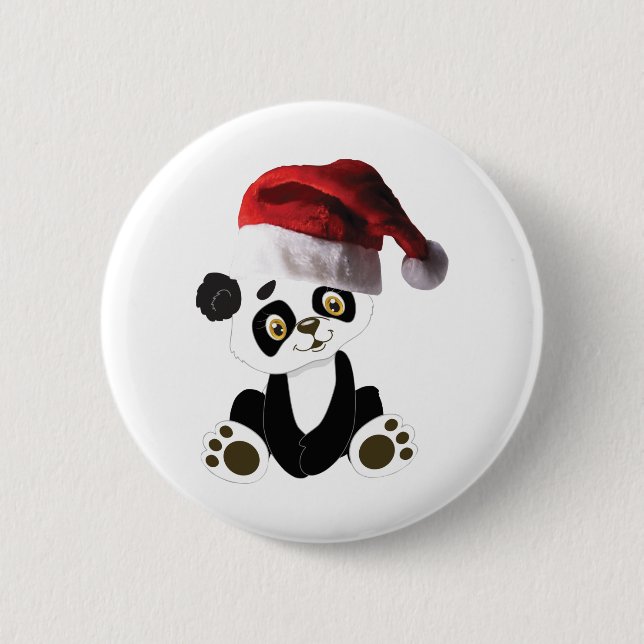 Christmas baby panda knapp (Framsida)