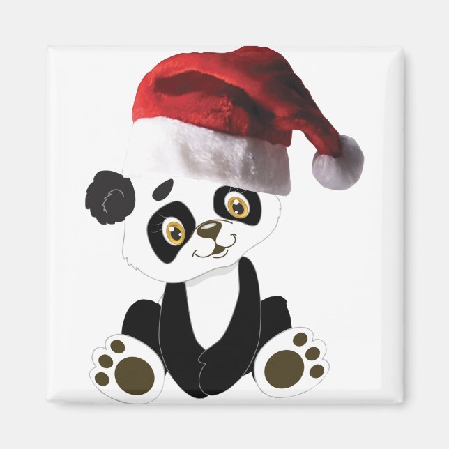 Christmas baby panda magnet (Framsidan)