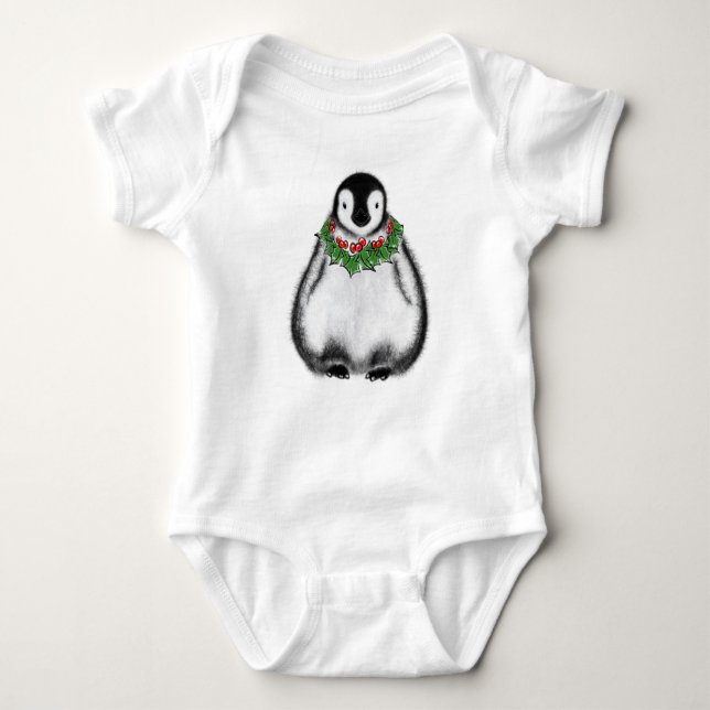 Christmas baby penquin t shirt (Framsida)