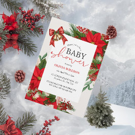 Christmas baby shower festive   inbjudningar