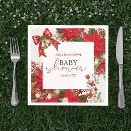 Christmas baby shower festive   pappersservett