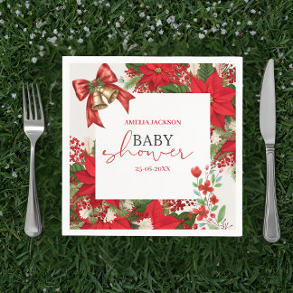 Christmas baby shower festive   pappersservett
