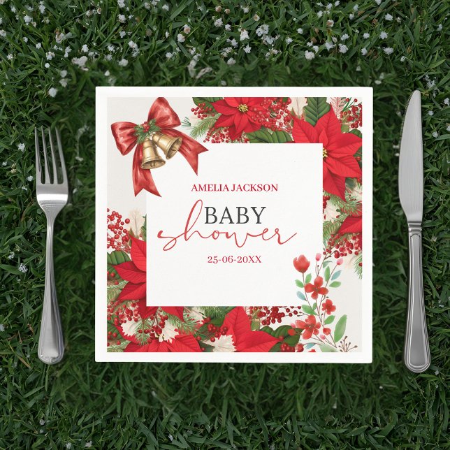 Christmas baby shower festive   pappersservett (Skapare uppladdad)