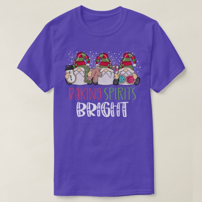 Christmas Baking  Baking With My Gnomies Cute Gnom T Shirt (Design framsida)