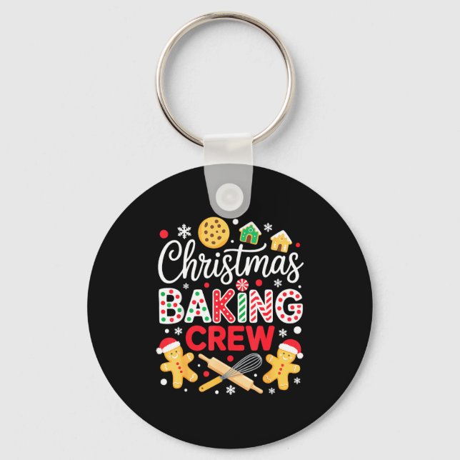 Christmas Baking Crew Shirt Christmas Cookie Men W Nyckelring (Framsida)