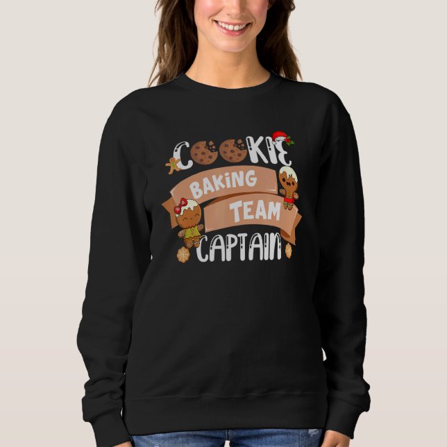 Christmas Baking Team Captain Cookie Gingerbread B T Shirt (Framsida)