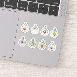 Christmas ball ornaments sticker collection klistermärken