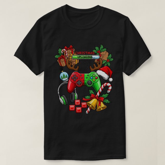 Christmas Basic Dark T-Shirt (Design framsida)